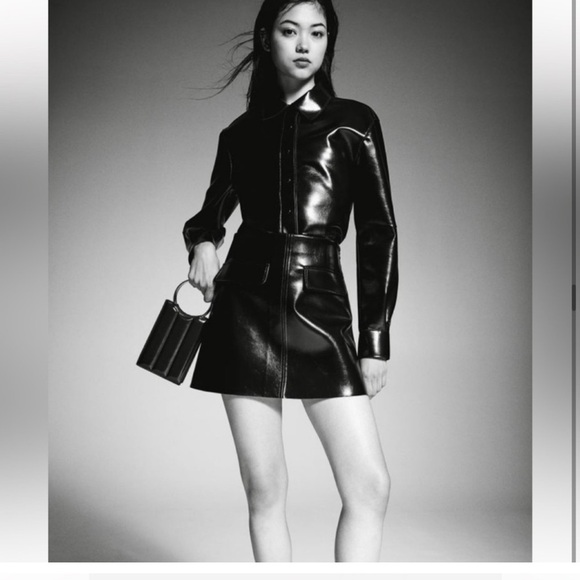 H&M Coated Mini Skirt XL - Picture 4 of 4